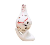 Ocarinas Ocarina Instrumento musical de 6 agujeros Ocarina hecha a mano Alto C Nivel AC Patrón de flores Ocarina Adecuado for principiantes y adultos Clásico