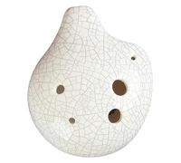 Ocarinas Ocarina Ocarina de cerámica de 6 agujeros C adecuada for principiantes Ocarina tocando instrumento musical regalo creativo Clásico(Blanc)