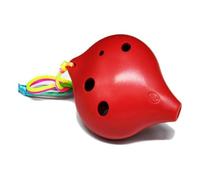 Ocarinas Ocarina Plástico 6 Agujeros Ocarina of Time Mini Flauta Hecha a Mano Soprano C Instrumentos Musicales Ocarina Regalos (Color : E) Clásico(Red)