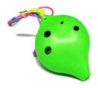 Ocarinas Ocarina Plástico 6 Agujeros Ocarina of Time Mini Flauta Hecha a Mano Soprano C Instrumentos Musicales Ocarina Regalos (Color : E) Clásico(Green)