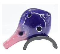 ocarinas Ocarina portátil de 6 agujeros Ac Tune, instrumento Musical profesional for tocar Ocarina, adecuado for estudiantes adultos y niños Decoración hogareña (Color : Pink, Size : 11.3 * 6.6cm)