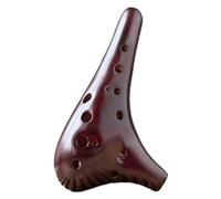 ocarinas Ocarina profesional de cerámica de 12 agujeros, tono medio C, diseño ahumado, Ocarina clásica, instrumento Musical for principiantes y estudiantes Colecciona
