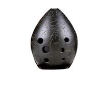 Ocarinas Ocarina Vintage Black Clay 8 Agujeros Instrumento Tallado A Mano Instrumento De Ocarina De Cerámica for Niños Principiantes Ocarina (Color : B) Clásico