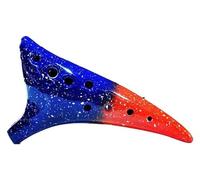 ocarinas Ocarinas 12 agujeros profesional Ac doce agujeros porcelana azul y blanca for principiantes instrumento de Ocarina de rendimiento de autoestudio Decoración hogareña(Orange)