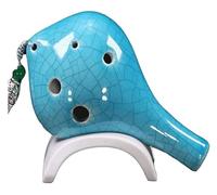 ocarinas Ocarinas 6 agujeros Ac Alto C Ocarina instrumento for principiantes hecho a mano adecuado for estudiantes músicos Colecciona(Blu)