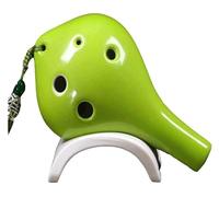 Ocarinas Ocarinas 6 agujeros Ac Alto C Ocarina instrumento for principiantes hecho a mano adecuado for estudiantes músicos Gente(Green)