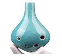 Ocarinas Ocarinas Alto C Ac Ocarina de 6 orificios, instrumento for tocar for niños, diseño de ranura con orificio for el dedo portátil, enseñanza for principiantes Gente ( Color : Blu , Size : 11*6.5