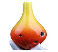 Ocarinas Ocarinas Alto C Ac Ocarina de 6 orificios, instrumento for tocar for niños, diseño de ranura con orificio for el dedo portátil, enseñanza for principiantes Clásico (Color : Orange, Size : 1