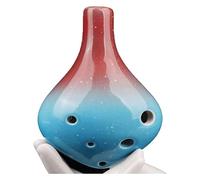Ocarinas Ocarinas Alto C Ac Ocarina de 6 orificios, instrumento for tocar for niños, diseño de ranura con orificio for el dedo portátil, enseñanza for principiantes Gente ( Color : Red , Size : 11*6.5