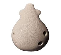 Ocarinas Ocarinas Instrumento de juego Ocarina Alto F de 6 agujeros adecuado for principiantes estudiantes adultos uso práctico Clásico(Gris)