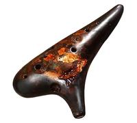 Ocarinas Ocarinas Ocarina portátil Alto F de 12 agujeros adecuada for principiantes y adultos tocando instrumentos profesionales Clásico (Color : Brown, Size : 24 * 14cm)