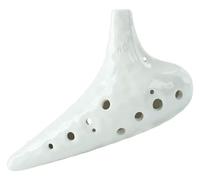 Ocarinas Ocarinas12 agujeros Ice Crack Ocarina instrumento de juego for músico adulto profesional Ocarina regalo de cumpleaños Gente(Blanc)