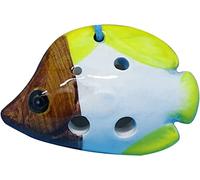 Ocarinas, Principiante for aprender Tweeter de 4 orificios Ocarina pequeña de cerámica, Dibujos animados creativos Instrumentos de viento de entretenimiento en forma de animal marino, Regalo único(4)