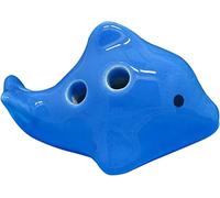 Ocarinas, Principiante for aprender Tweeter de 4 orificios Ocarina pequeña de cerámica, Dibujos animados creativos Instrumentos de viento de entretenimiento en forma de animal marino, Regalo único(10)