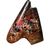 Ocarinas, Rendimiento profesional Tipo 3 Tubo Alto C Ocarina ahumada y pintada, Forma submarina creativa Instrumento de flauta de tubo de 21 grados, Regalo único