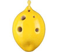 Ocarinas, Tweeter creativo de 4 orificios en forma de fruta Ocarina de terracota, principiantes en forma de limón de fresa practican instrumentos de viento, caja de embalaje + cordón + materiales didá