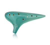 '"Ocarinawind" Ocarina Alto C de 12 agujeros, de manufactura exquisita, diseño craquelado, color azul