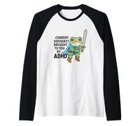 Ocasionalmente rana valiente lista para la aventura Camiseta Manga Raglan