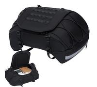 Ocastuted Bolsas para Motocicleta Asiento Trasero | Alforja Trasera Impermeable para Motocicletas De Carretera,Reflectante Ajustable Baúl Trasero Ciclismo Touring Ruta Commuting