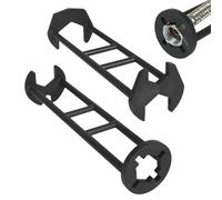 Ocastuted Llave multifunción para fregadero | 2 piezas de aleación resistente - Herramienta para Grifo Bajo Fregadero,Instalación y Reparación de Tuberías en Cocina, Baño,