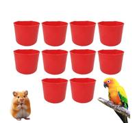 Ocastuted Vasos de riego de pollo, cuenco alimentador de alimentos para patos, multifuncional, 8 onzas, a prueba de derrames, taza de agua de alimentación antivuelco para exteriores