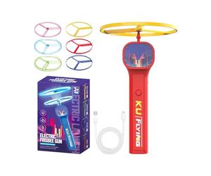 Ocastutede Disco para Gatos | Lanzador de Discos Recargable,para Entrenamiento de Mascotas, Desarrollo de Conducta y Vínculo con el Dueño | para Desarrollo Conducta Vínculo Dueño