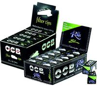 OCB 15441 Bundle - Set de Regalo, Premium Rolls Slim, 24 Rollos, Largo Cinta Continua de Papel y Filtro Tips - 25 paquetitos a 50 Hojas