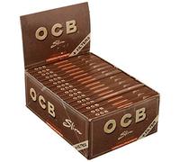 OCB 2300 Unbleached Slim Virgin Papers with Filters (32 Booklets of 32 Papers and Filters) by OCB