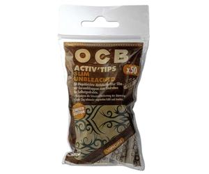 OCB Activ Tips - Filtro de carbón activo (7 mm de diámetro, 50 filtros, edición limitada)