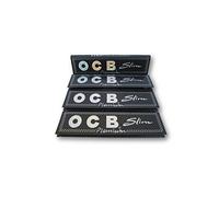 OCB Black Premium King Size Slim Rolling Papers Papel de fumar Papeles de cigarrillos Papeles de fumar Paquete de 4 folletos from SUDESH ENTERPRISES