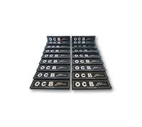 OCB Black Premium King Size Slim Rolling Papers Papel de fumar Papeles de cigarrillos Papeles de fumar Paquete de 20 folletos from SUDESH ENTERPRISES