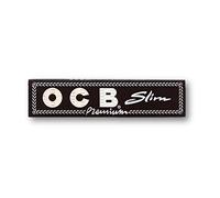 OCB Black Premium King Size Slim Rolling Papers Papel de fumar Papeles de cigarrillos Papeles de fumar Paquete de 1 folleto from SUDESH ENTERPRISES