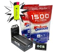 OCB Carta a Doppia Finestra + Filtri Discount Slim 6 mm | Pack Completo XXL