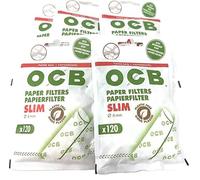 OCB - Filtro de papel delgado de 6 mm, 100% libre de plástico, 600 filtros
