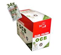 OCB Filtro de papel fino de 6 mm, 34 x 120 filtros por bolsa