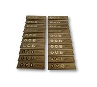 OCB Gold Premium Oro King Size Slim Rolling Papers Papel de fumar Papeles de cigarrillos Papeles de fumar Paquete de 20 folletos from SUDESH ENTERPRISES