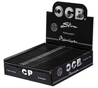 OCB Premium Rolls - Caja con rollos de papel de fumar, 4 m x 44 mm, 25 unidades