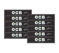 OCB Slim Premium - Lote de 10 Paquetes x 32 Hojas de Liar cigarros