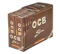 OCB 2300 Virgen libritos de 32 Hojas, Papel Largo sin blanquear y Puntas, marrón