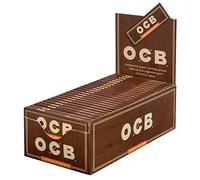 OCB Virgin - Papel de cigarrillo regular (50 hojas/cuadernos, 2 cajas (100 grapas)