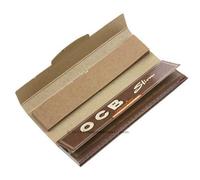 OCB Virgin Unbleached King Size Slim Rolling Papers 20 Booklets + Virgin Unbleached Filter Tips Perforated Rolling Papers Filter Tips 20 Booklets from SUDESH ENTERPRISES