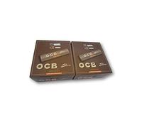OCB Virgin Unbleached King Size Slim Rolling Papers Papel de fumar Papeles de cigarrillos Papeles de fumar Paquete de 100 folletos from SUDESH ENTERPRISES