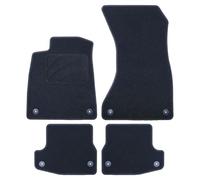 OCC Design - Alfombrillas Coche a Medida, Compatibles con Audi A5 F57 - Cabrio (2017-PRESENTE), Moqueta, Velour/Polipropileno, Anclaje Original, Reverso Antideslizante, Talonera, 4 Piezas