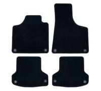 OCC Design - Alfombrillas Coche, Alfombras a Medida, Compatibles con Audi A3 8P (2003-2013), Velour/Polipropileno, Anclaje Original, Reverso Antideslizante, Talonera, 4 Piezas