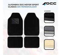 OCC Design - Alfombrillas Coche, Alfombras a Medida, Compatibles con Audi A3 8V - Cabrio (2013-Presente), Velour/Polipropileno, Anclaje Original, Reverso Antideslizante, Talonera