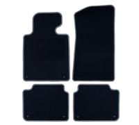 OCC DESIGN - Alfombrillas Coche, Alfombras a Medida, Compatibles con BMW E46 Cabrio (2000-2007), Velour/Polipropileno, Anclaje Original, Reverso Antideslizante, Talonera, 4 Piezas