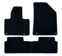 OCC Design - Alfombrillas Coche, Alfombras a Medida, Compatibles con Citroen C5 (2008-2017), Moqueta, Velour/Polipropileno, Anclaje Original, Reverso Antideslizante, Talonera, 4 Piezas