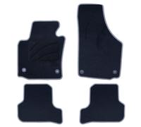 OCC DESIGN - Alfombrillas Coche, Alfombras a Medida, Compatibles con Seat León MK2 (2005-2012), Alta Calidad, Velour/Polipropileno, Anclaje Original, Reverso Antideslizante, Talonera, 4 Piezas