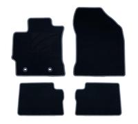 OCC DESIGN - Alfombrillas Coche, Alfombras a Medida, Compatibles con Toyota Auris (2013-PRESENTE), Moqueta Alta Calidad, Velour/Polipropileno, Reverso Antideslizante, Talonera, 4 Piezas