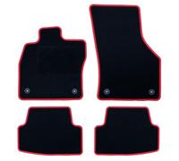 OCC DESIGN - Alfombrillas Coche, Alfombras a Medida, Compatibles con Volkswagen Golf VII (2012-2019), Alta Calidad, Velour/Polipropileno, Anclaje Original, Reverso Antideslizante, Talonera, 4 Piezas